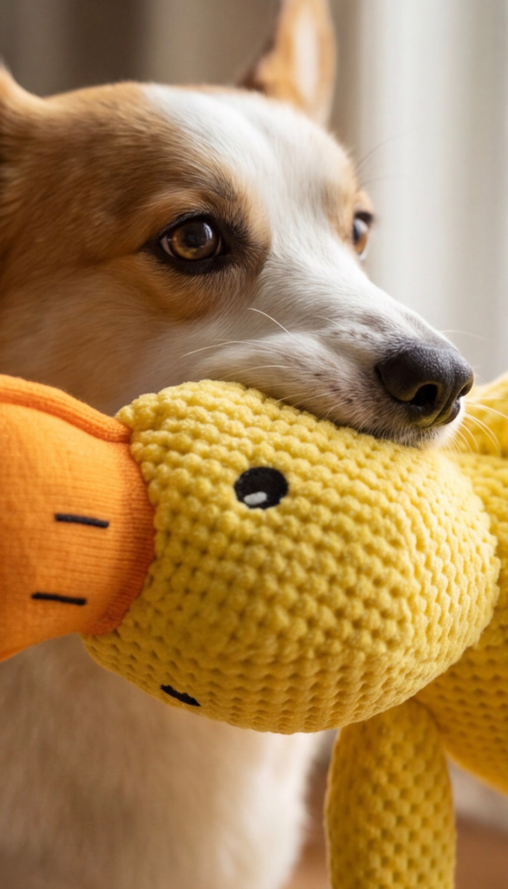 Peluche Canard à Câliner pour Chien