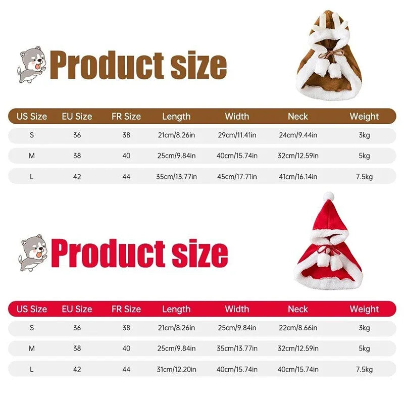 Cape de Noël pour Chien & Chat