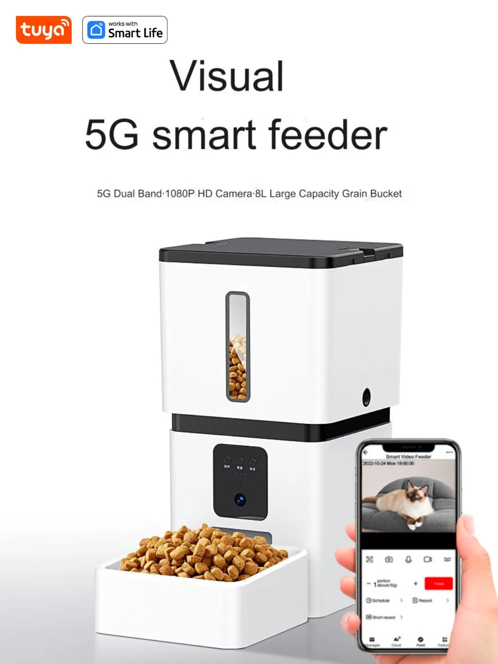 Distributeur de Croquettes Connecté 8L