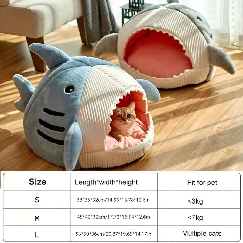 Niche Requin — Panier Grotte pour Chat